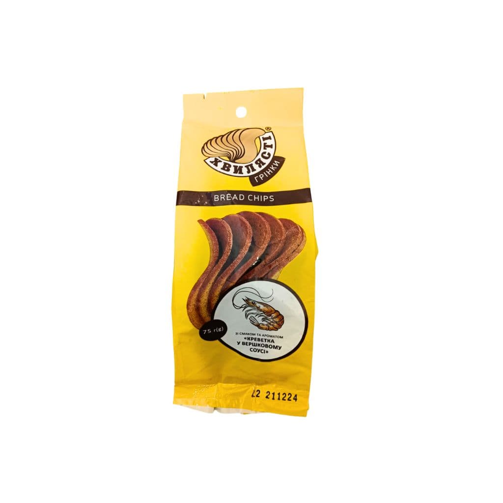 Sucharki - grzanki smak krewetka w smietance "HVYLYASTI" 75g