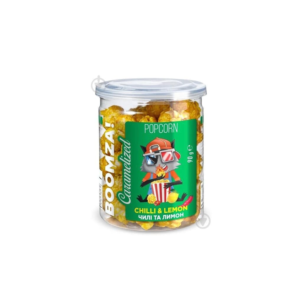Popcorn karmelowy w rurie chilli lemon "Boomza" 90g