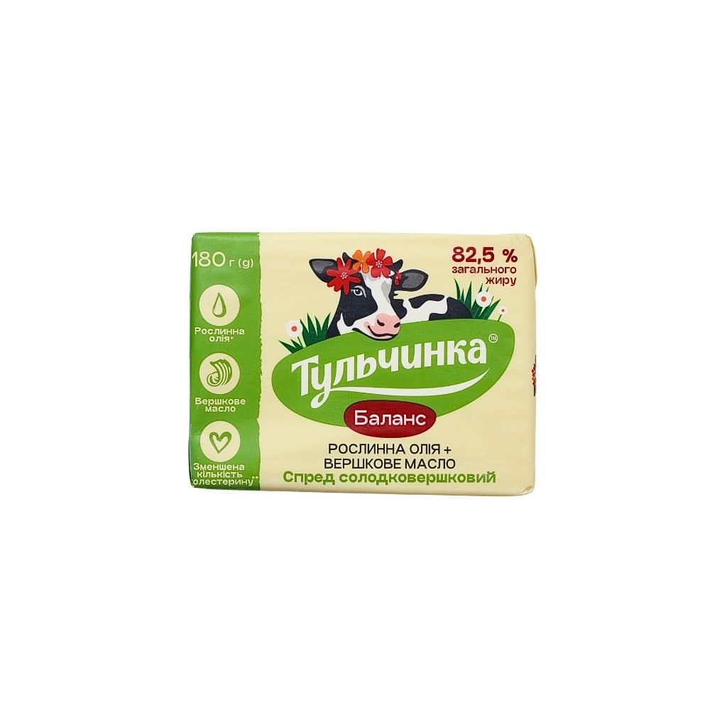 Mieszanka do smarowania 82,5% tłuszczu ogółem, 25% tłuszczu mlecznego "Tulczynka" 180g