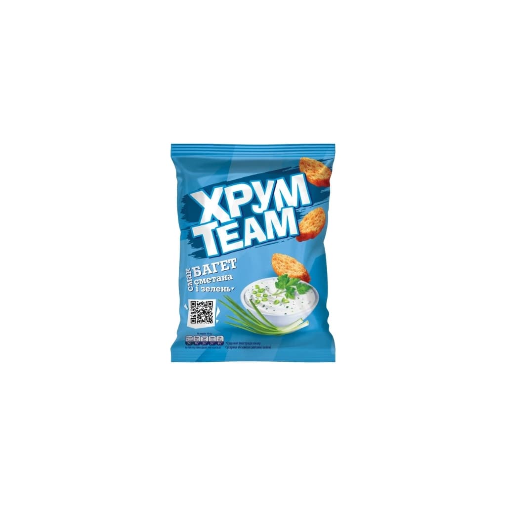 Sucharki o smaku śmietanowo ziołowym "Hrumteam" 55g