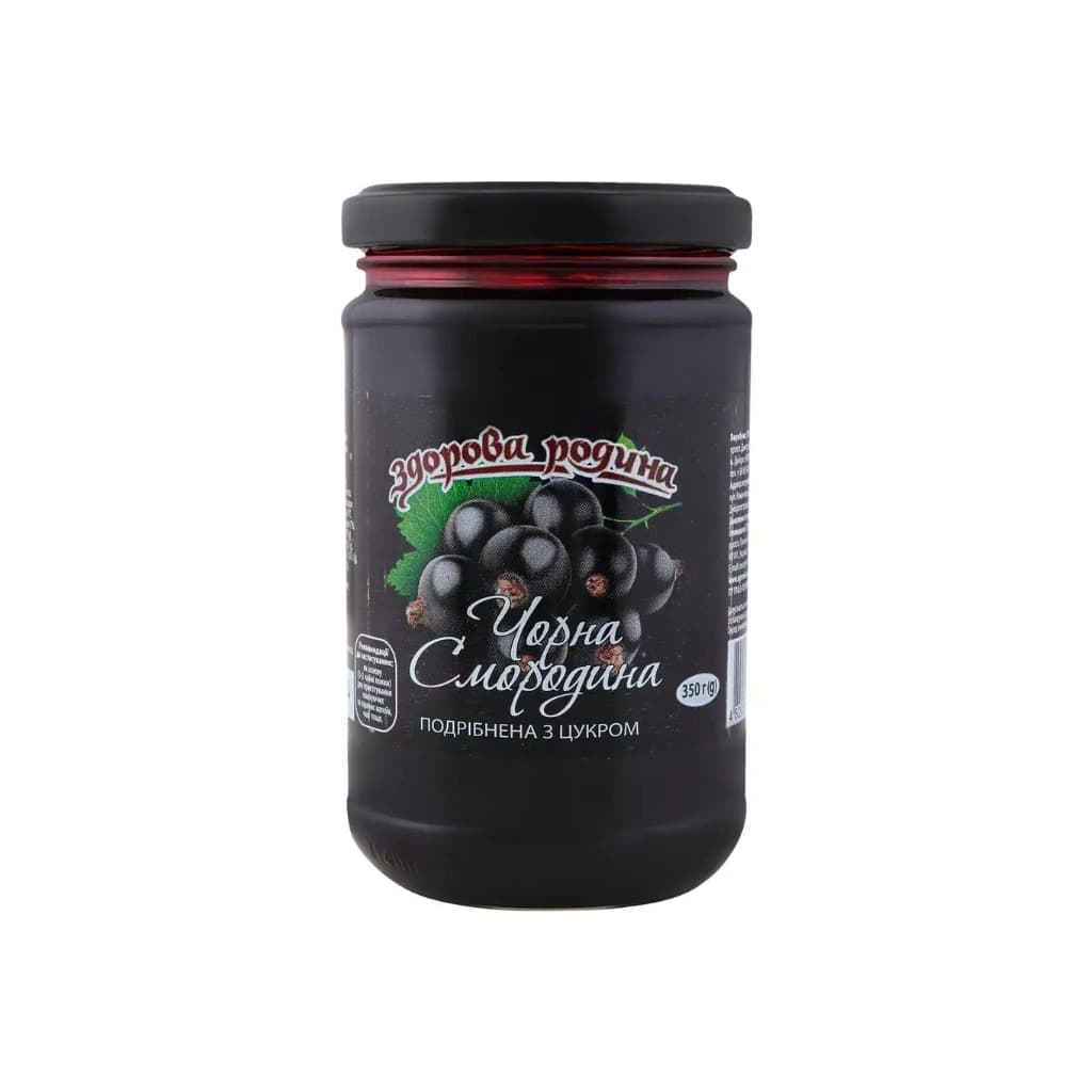 Czarna porzeczka z cukrem "Zdrowa rodzina" 350ml