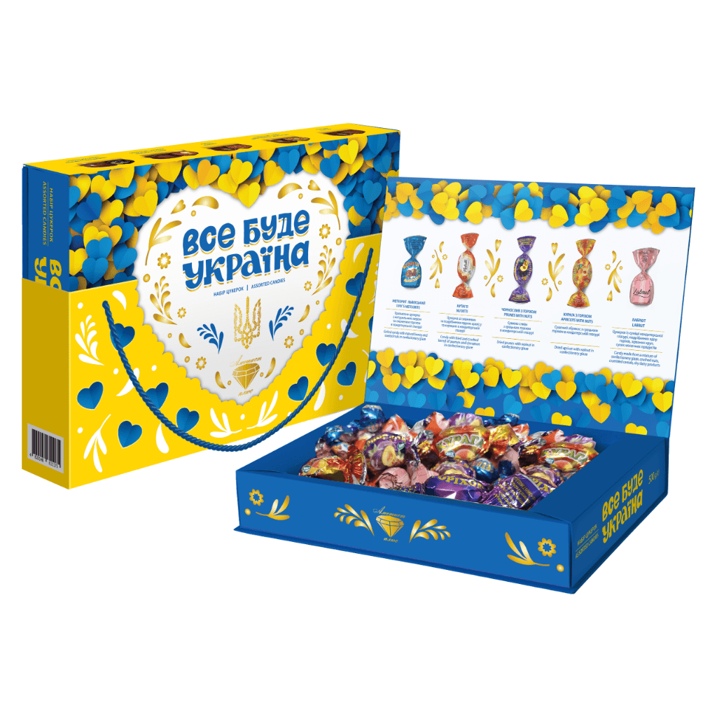 Zestaw cukierów "Vse bude Ukraina" 500g