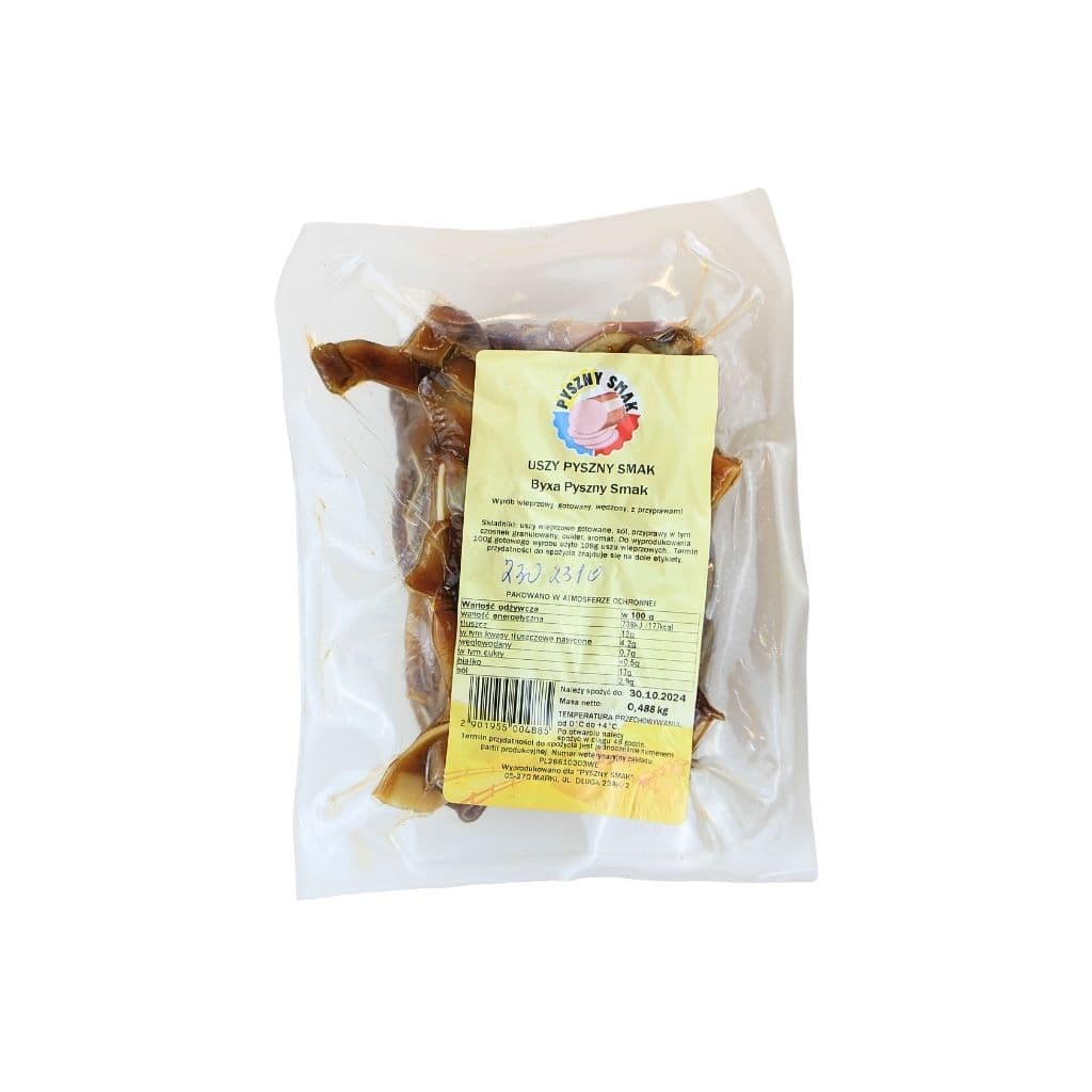 Uszy wieprz wędzone krojone pakowane "Pyszny Smak" (500g) luz - zdjęcie 2