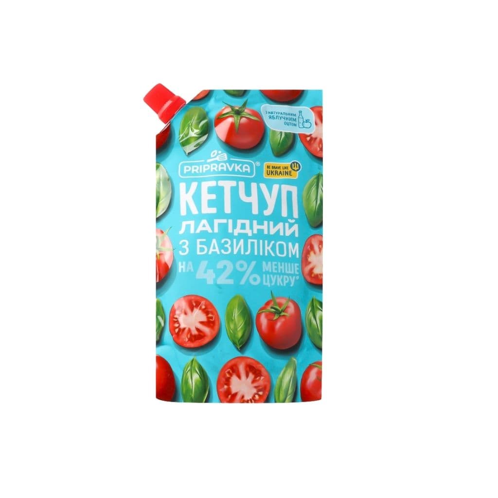 Ketchup Łagodny z bazylią "Pripravka" doypack 250g