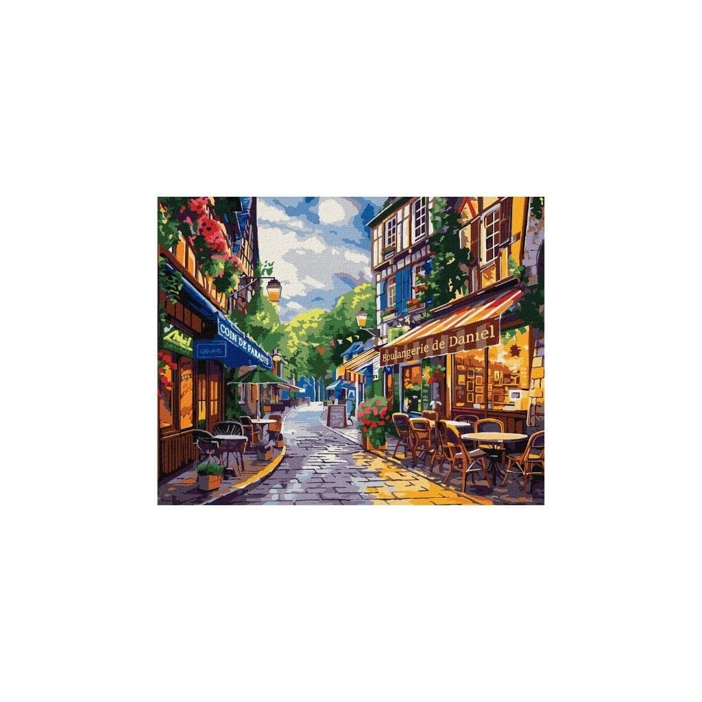Zestaw do malowania po numerach. "Ulica we Francji" 40x50cm