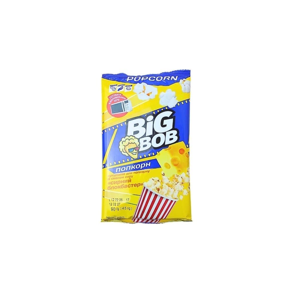 Popcorn ziarno kukurydzy do prażenia Serowy Blockbuster "Big Bob" 90g