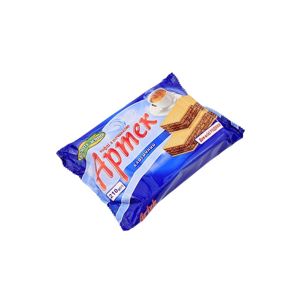 Wafle z nadzieniem klasyczny "Artek Zlote Ziarno" 210g