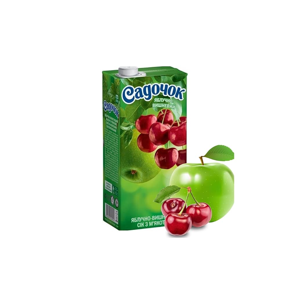 Nektar jabłkowo wiśniowy Sadochok,0,95l