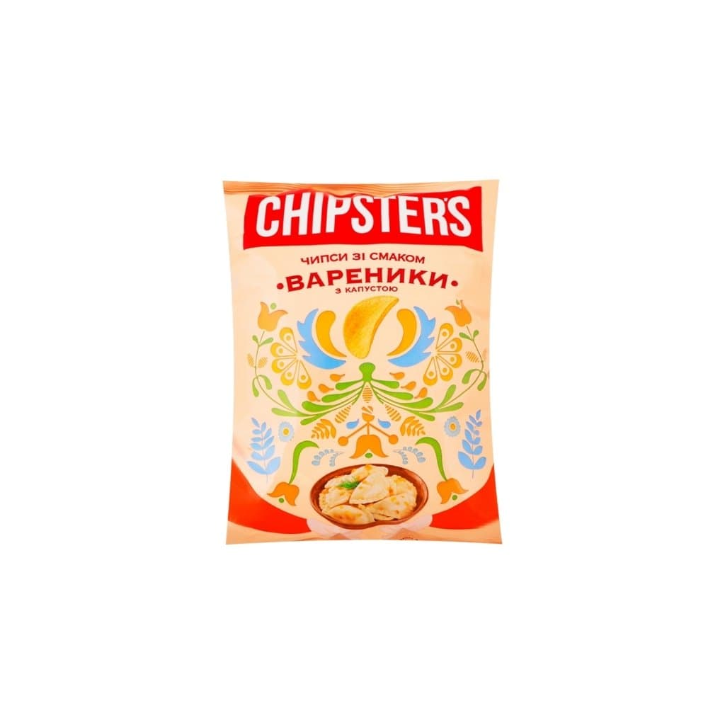 Chipsy ziemniaczane o smaku Pierożki z kapustą  "TM Chipster’s" 100g