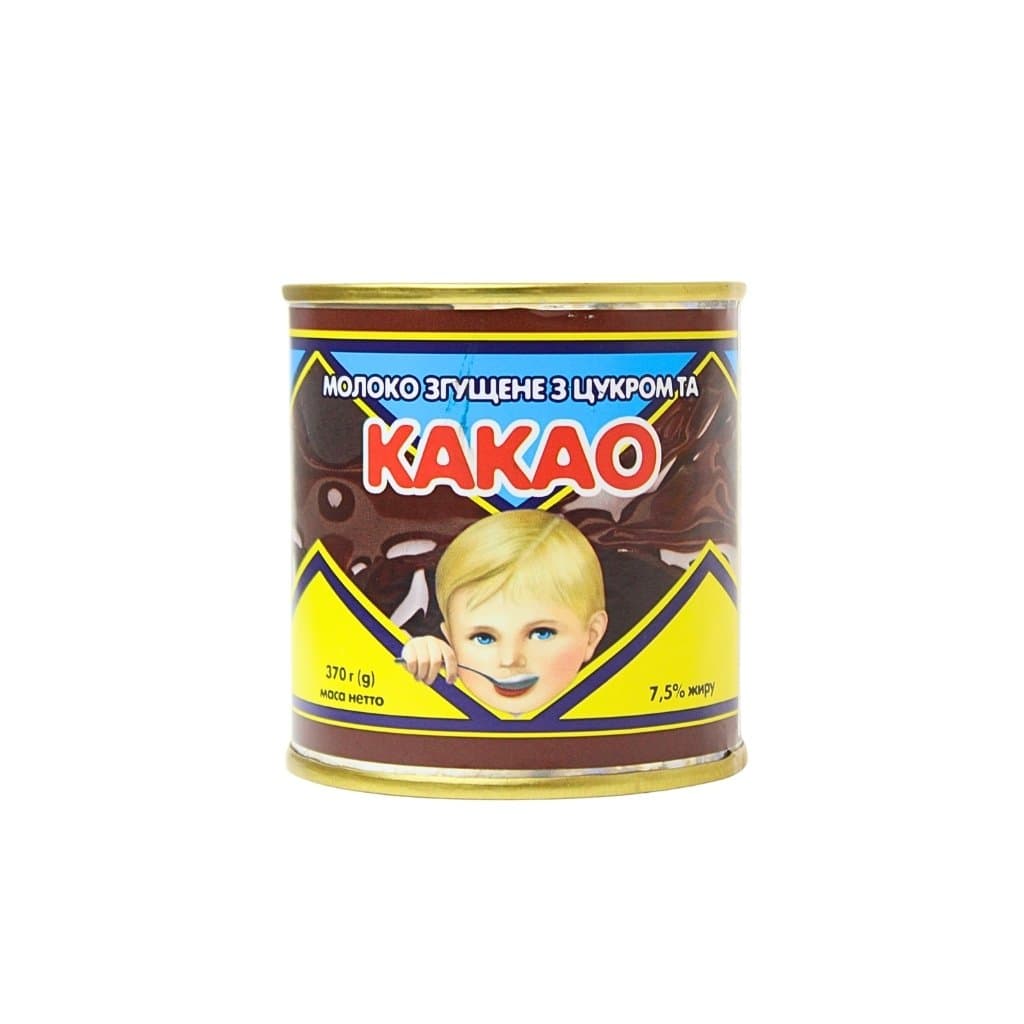 Mleko skondensowane z cukrem i kakao 7,5% "PMK" puszka 370g