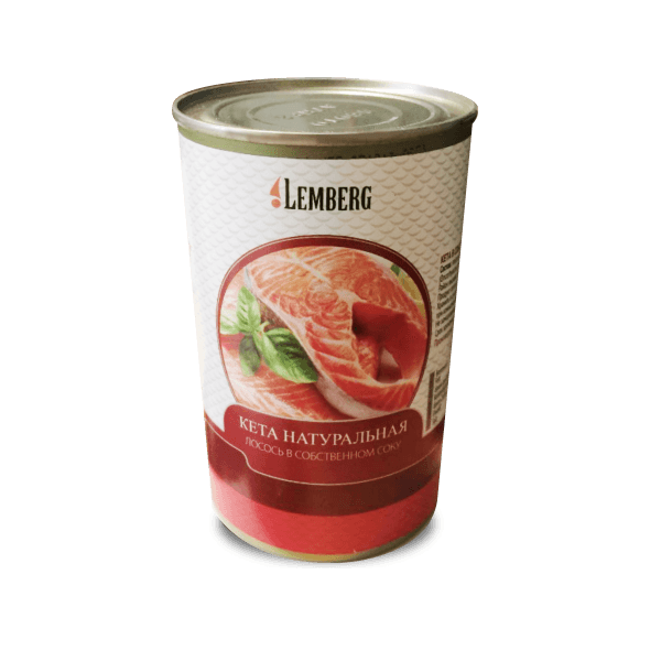 Konserwa łosoś keta w sosie własnym "Lemberg" 418g