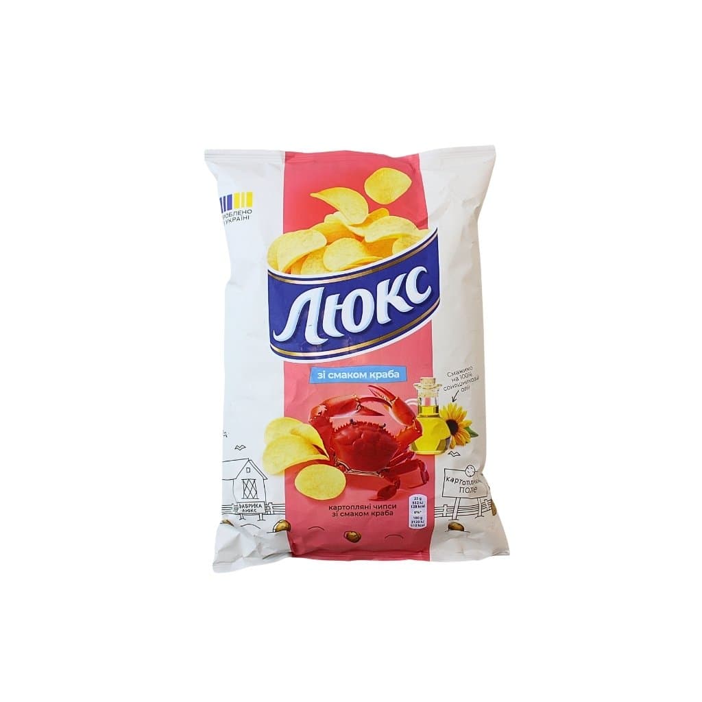 Chipsy ziemniaczane o smaku krabu "Lyuks" 125g