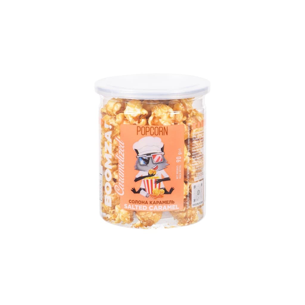 Popcorn karmelowy w rurie słony "Boomza" 90g