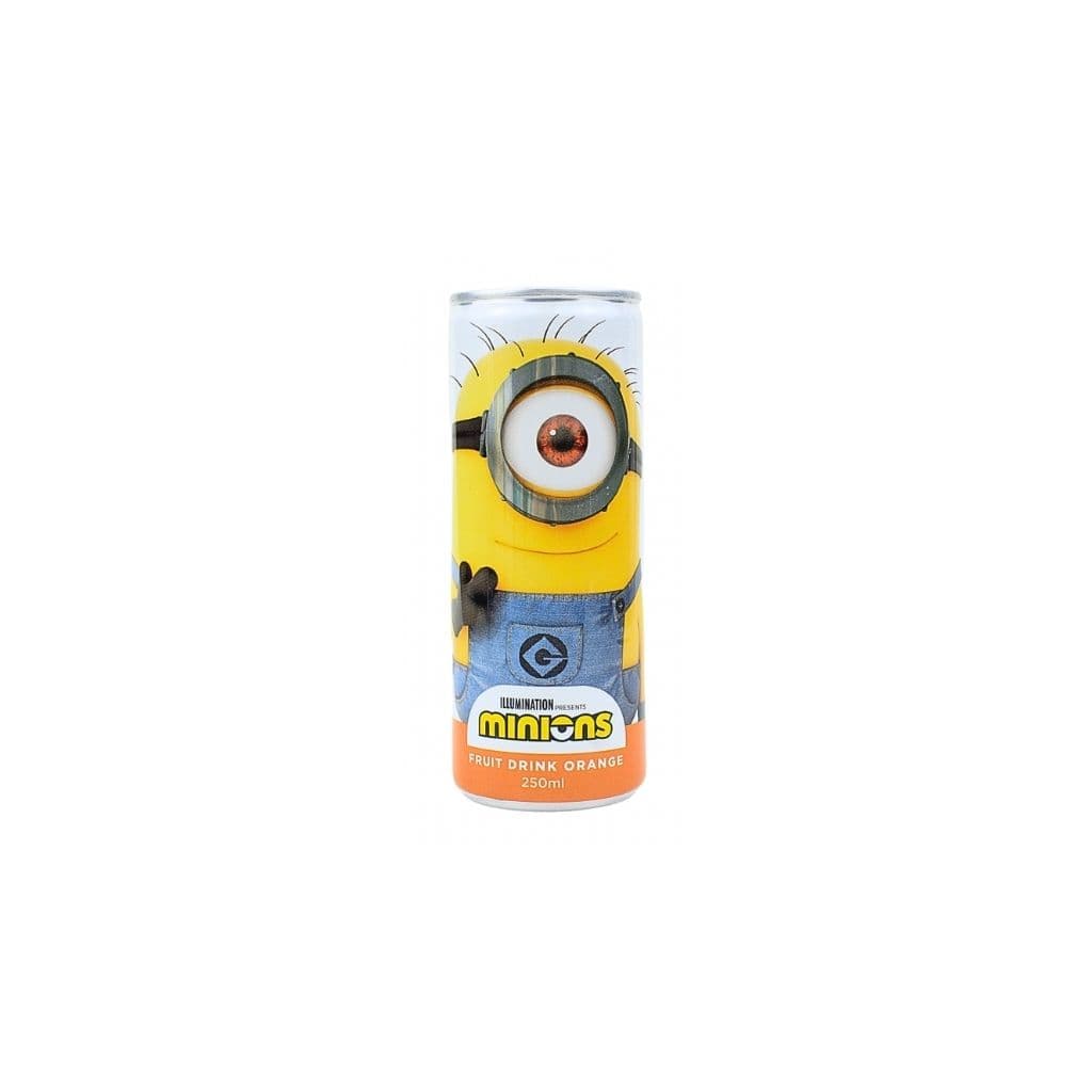Napój gazowany o smaku pomaranczowym "Minions" puszka 250ml