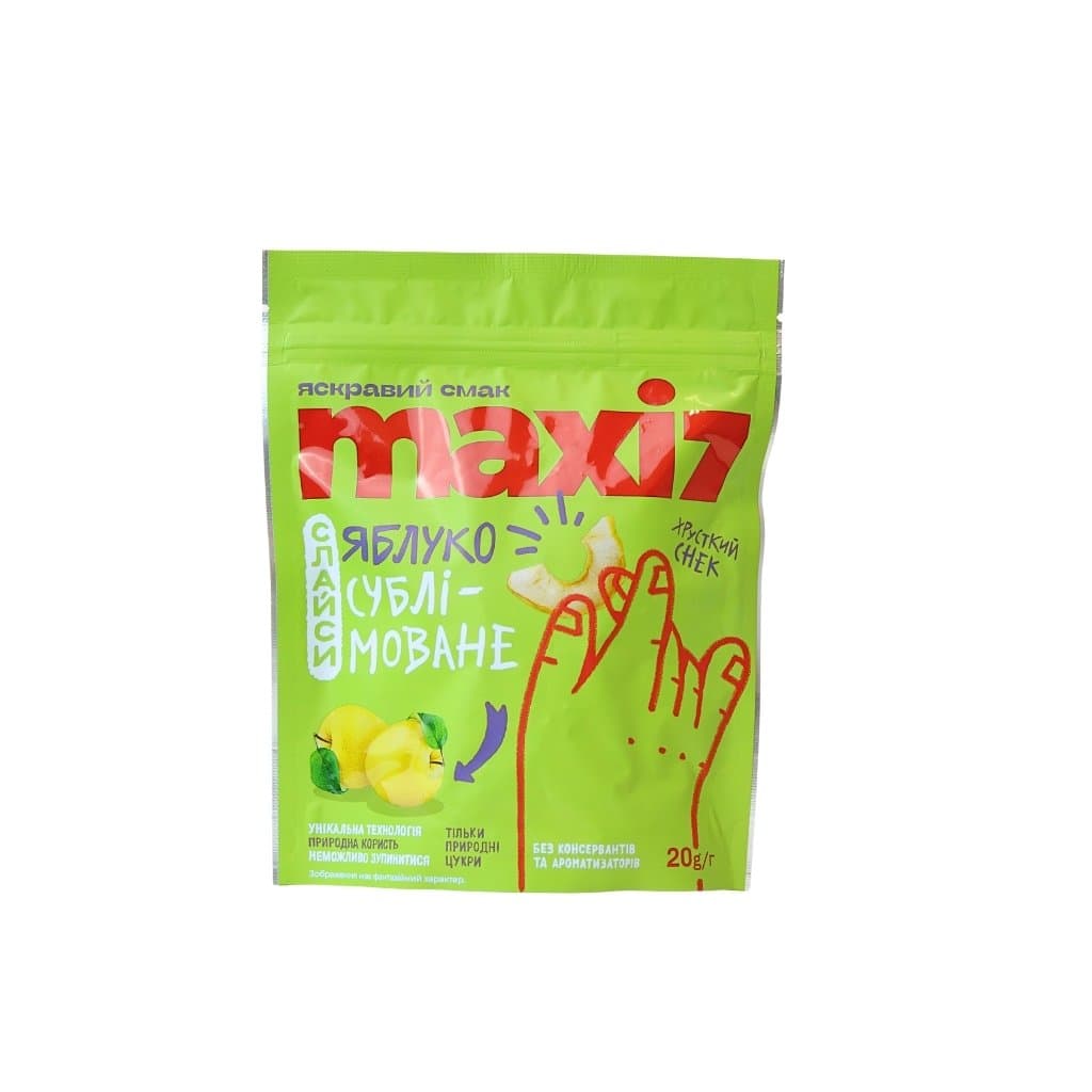 Plasterki suszone z jabłek "Maxi 7" 20g