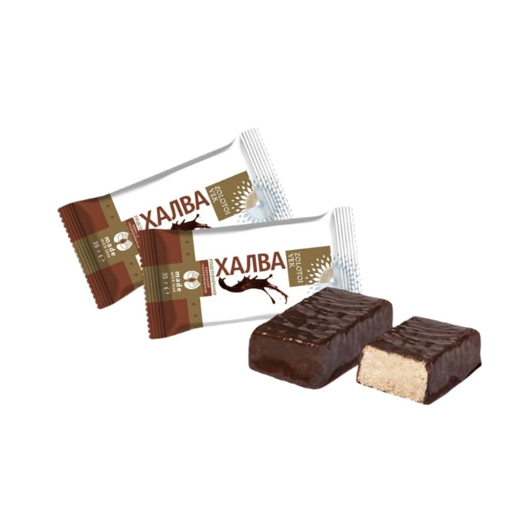 Chałwa słonecznikowa glazurowana "Złoty Wiek", 30g