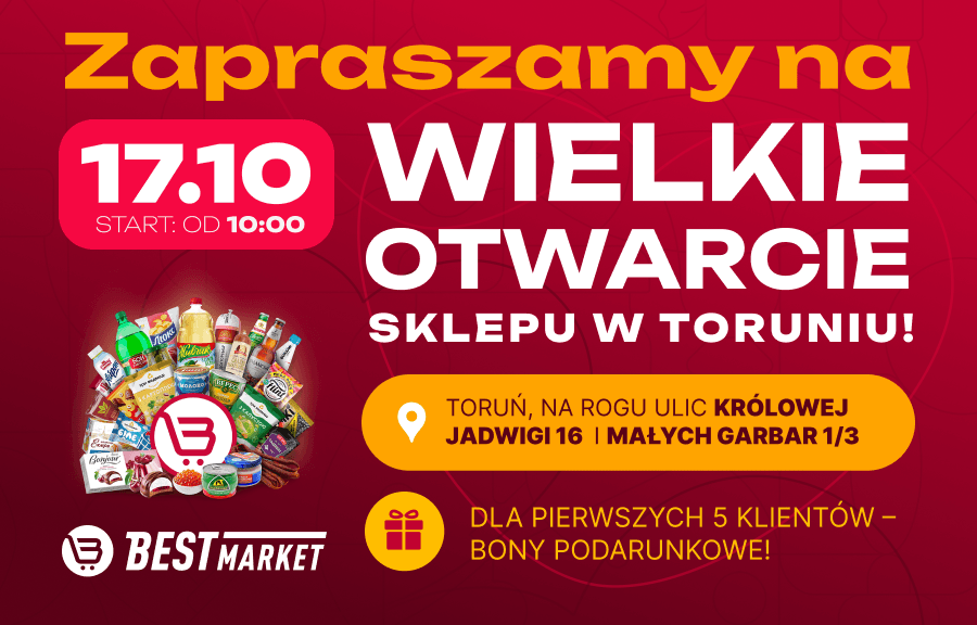 Wielkie otwarcie 25. sklepu Best Market w Toruniu!