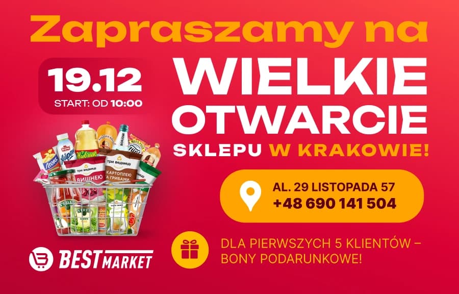 Best Market otwiera 30 sklep sieci. Świętujemy w Krakowie!