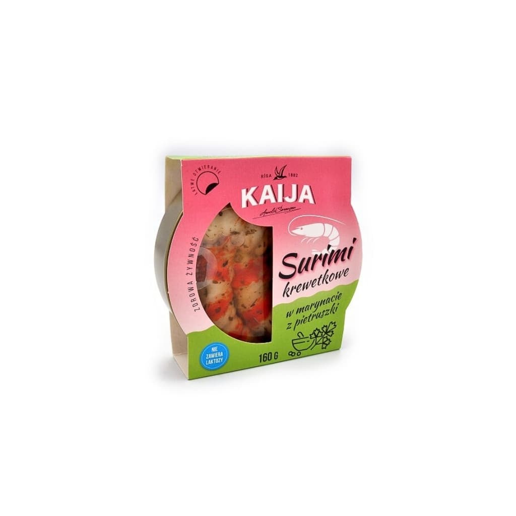 Surimi krewetkowe w marynacie z pietruszki "Kaija" 160g