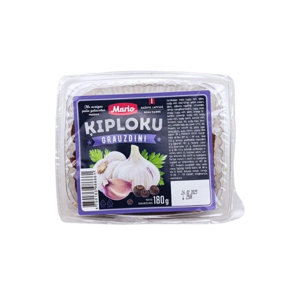 Grzanki ulubione żytnie z czosnkiem "Mario" 180g