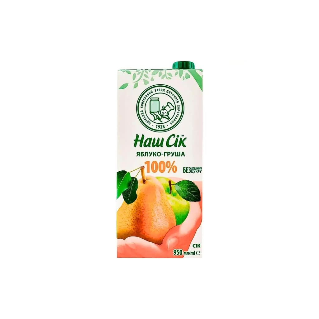 Sok gruszkowo-jabłkowy "Nash sok" 950ml