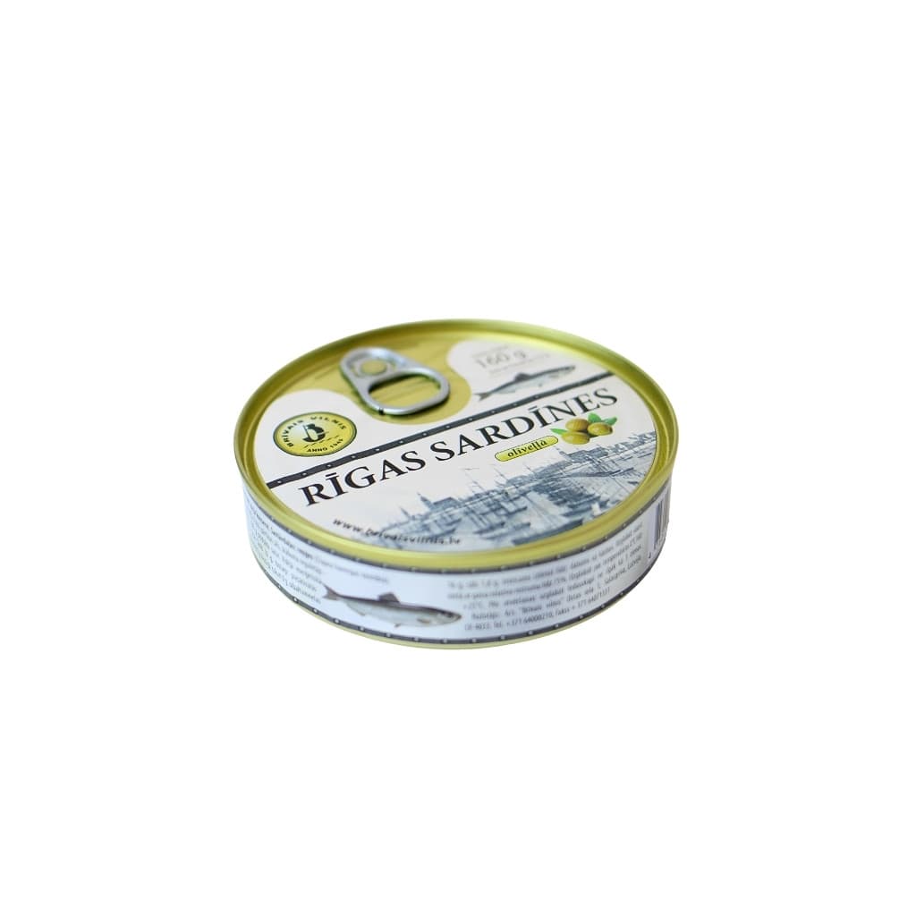 Sardynki w oliwie z oliwek "Brivais Vilnis" 160g