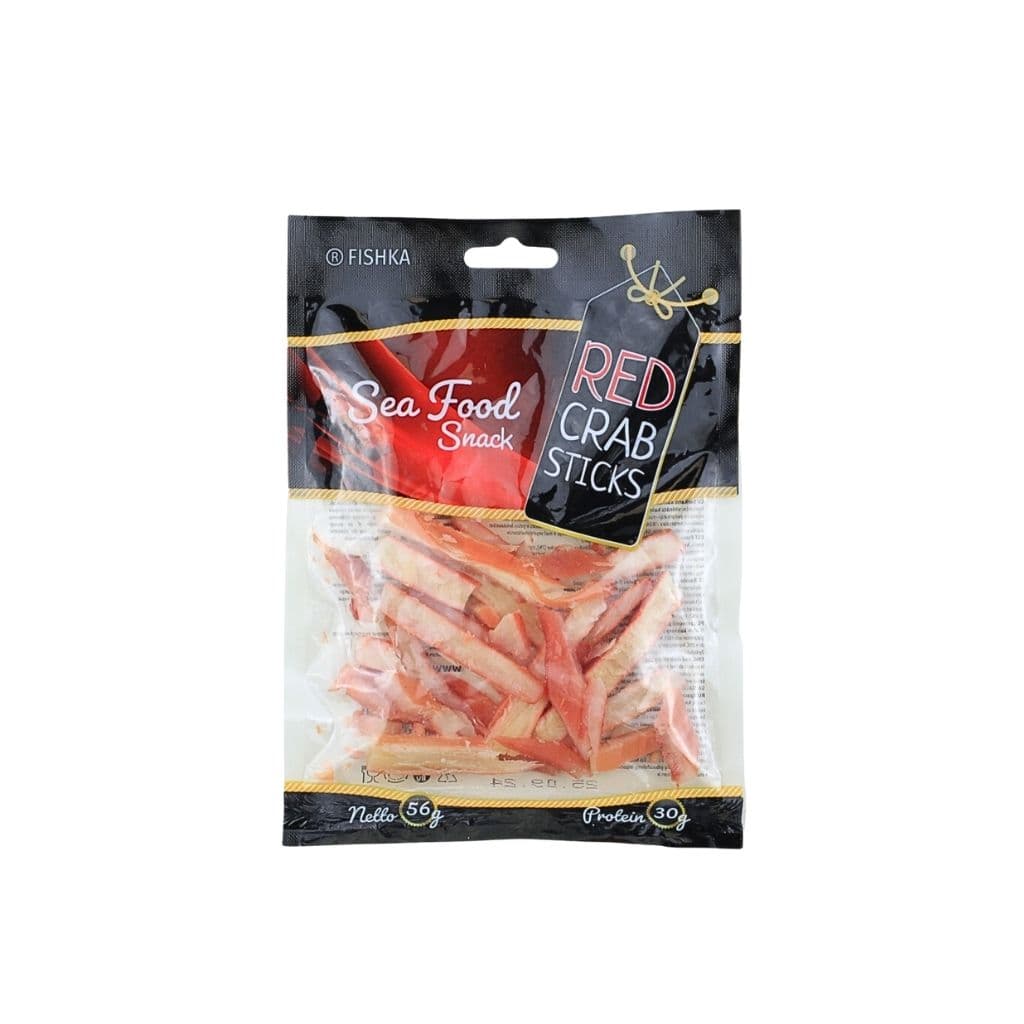 Kałamarnicy suszone paluszki o smaku kraba "Fishka" 56g