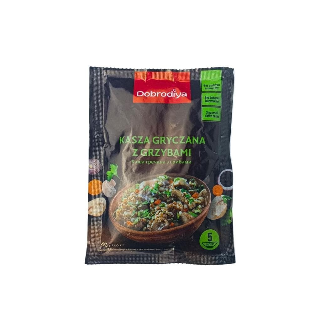 Kasza gryczana z grzybami błyskawiczne "Dobrodiya" 40g