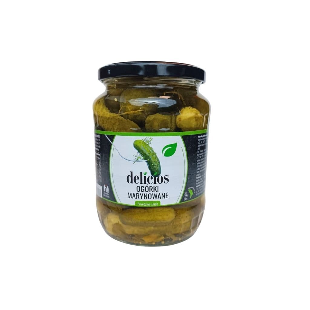 Ogórki marynowane lekko kwaśne "Delicios" 720ml