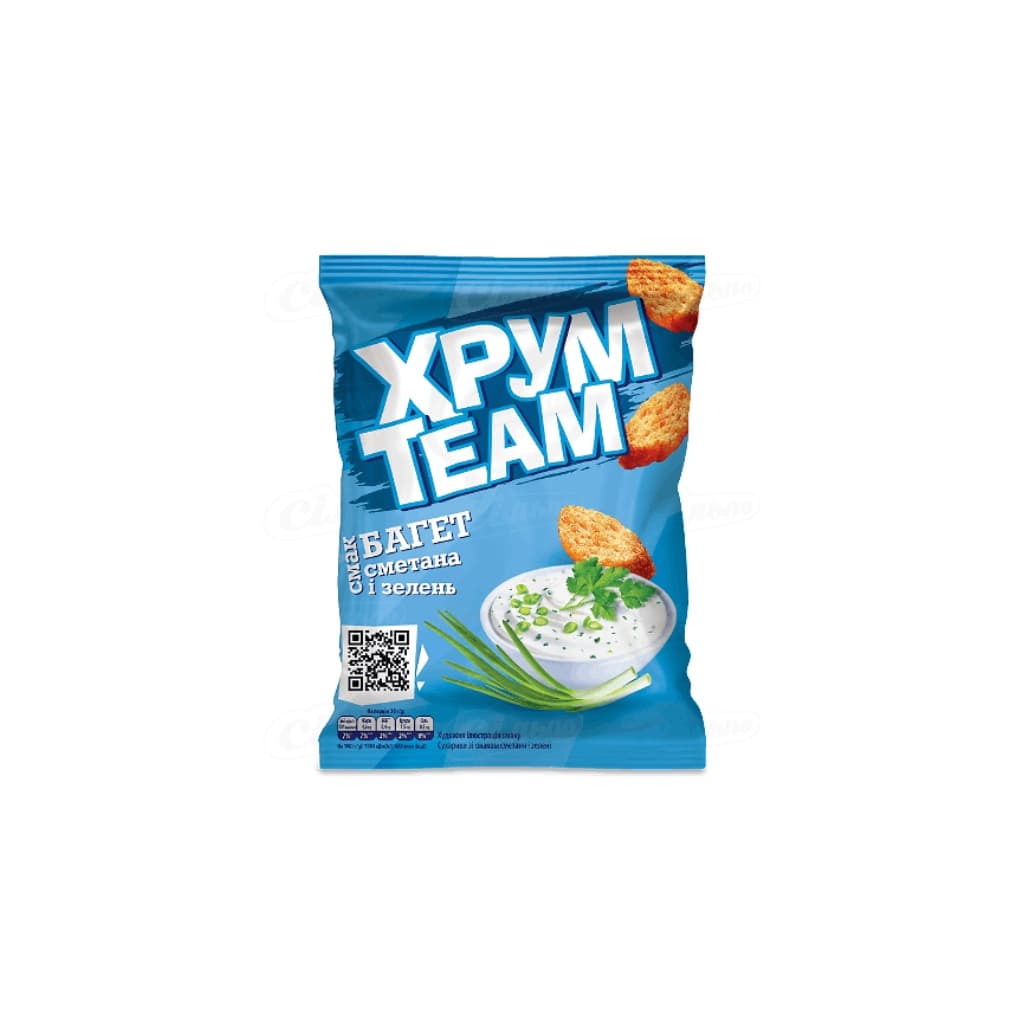Sucharki o smaku śmietanowo ziołowym "Hrumteam" 60g