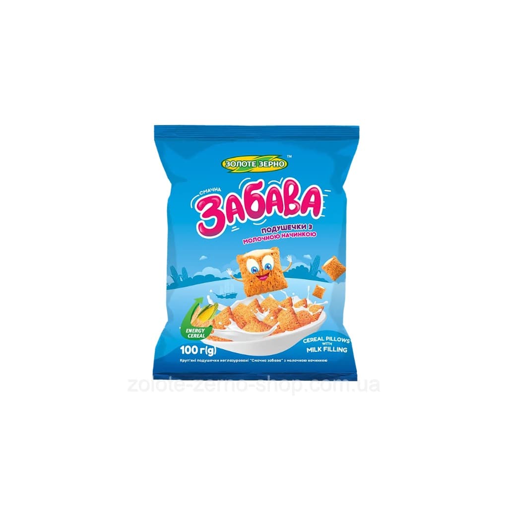 Płatki zbożowe z nadzieniem mlecznym "Smaczna zabawa Złote Ziarno" 100g