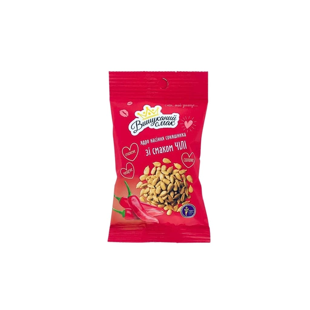 Nasiona słonecznika łuskane smażone o smaku chili "Vishukanyj smak" 100g