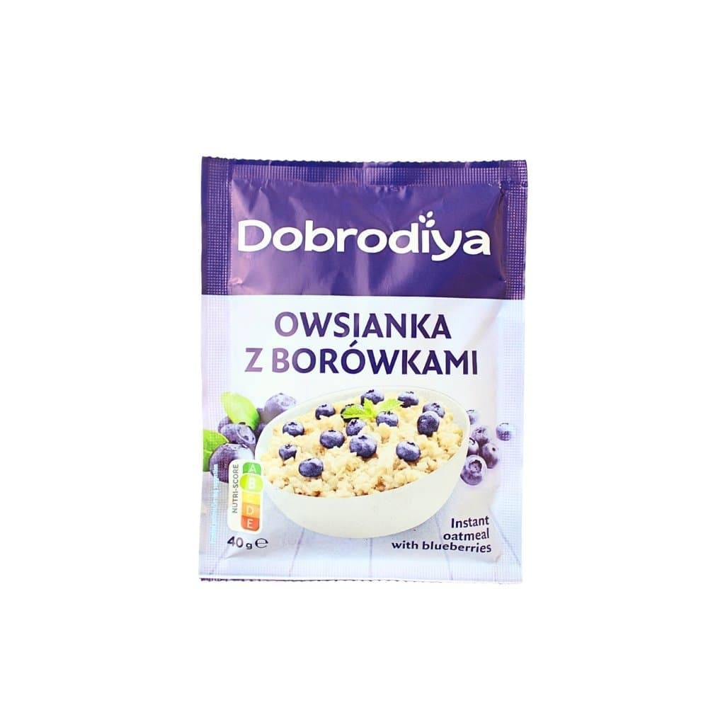 Płatki owsiane z jagodami błyskawiczne "Dobrodiya" 40g