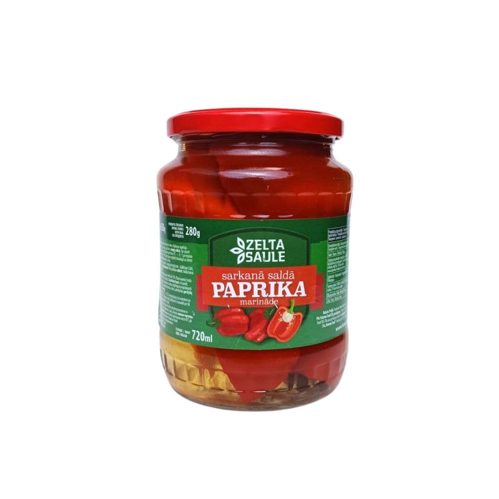 Papryka słodka marynowana "Zelta Saule" 720ml