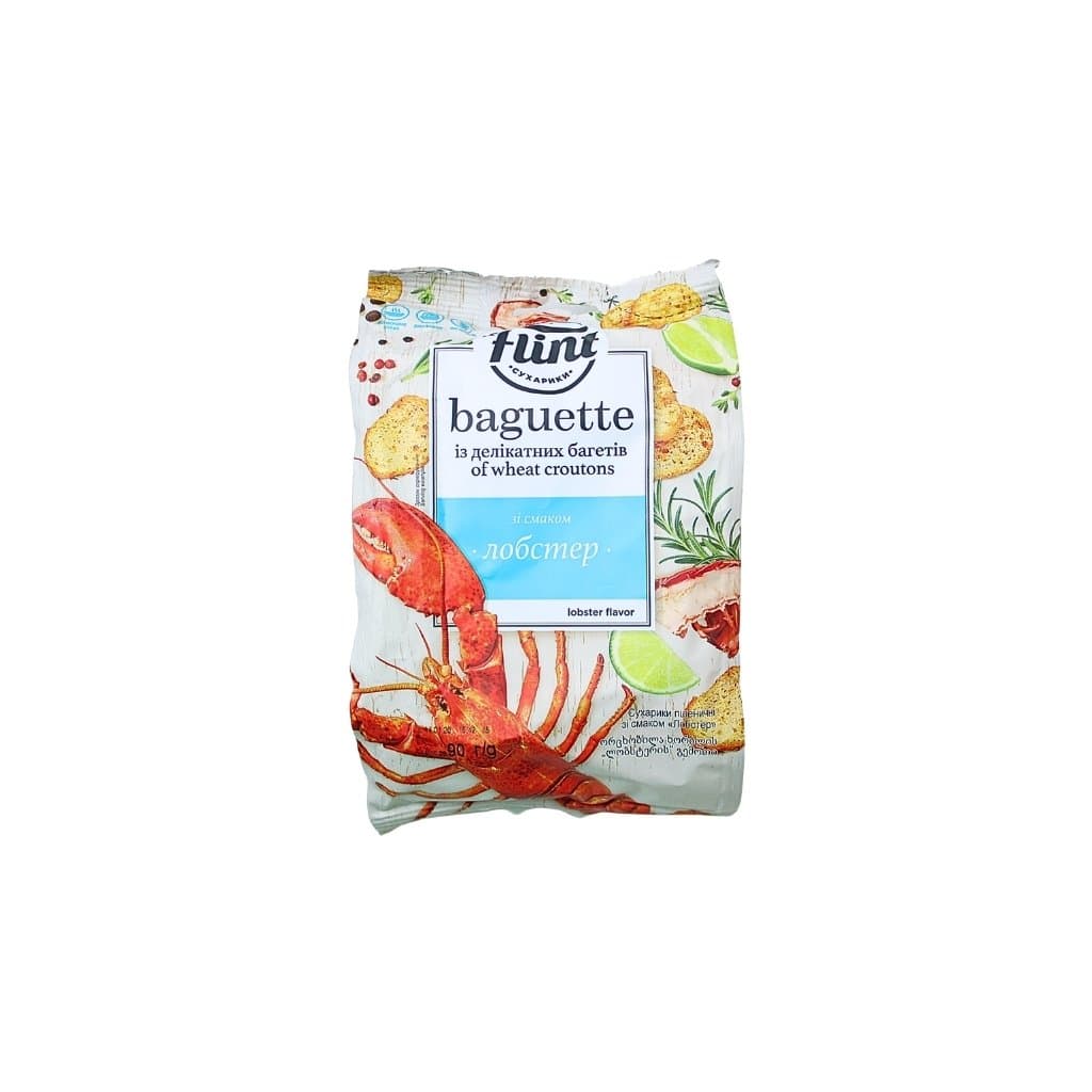 Sucharki pszenne o smaku homara Baguette "Flint" 90g