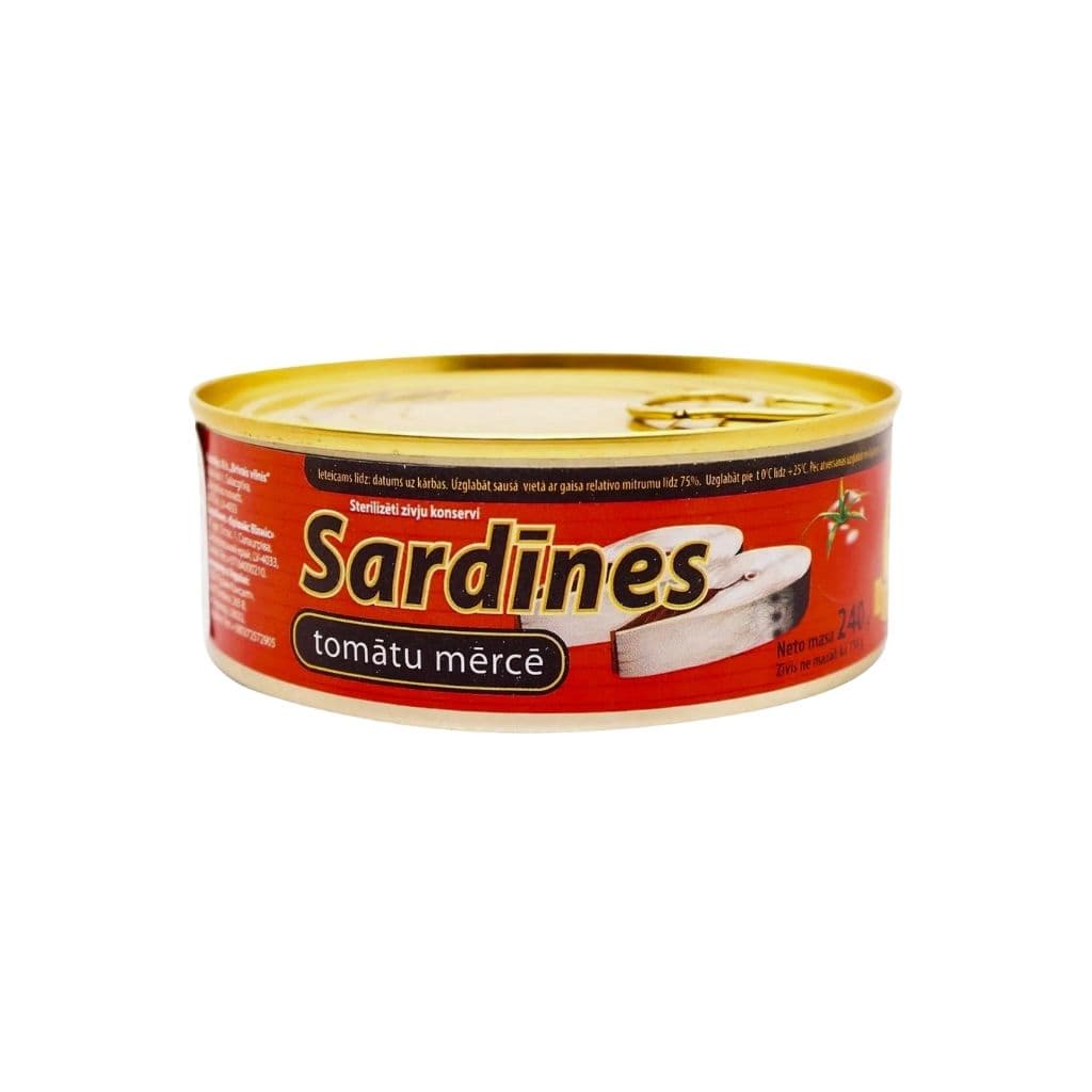 Sardynki w sosie pomidorowym "Brivais vilnis" 240g