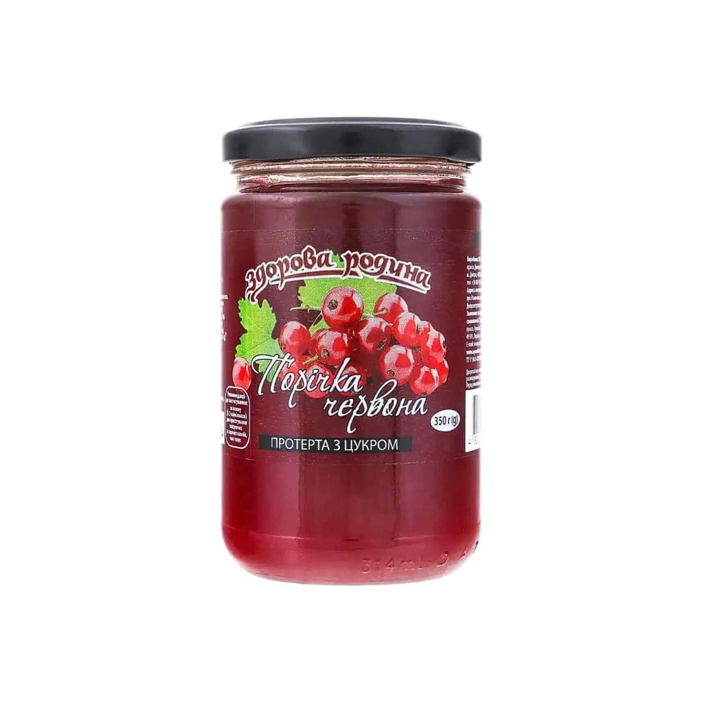 Czerwona porzeczka z cukrem "Zdrowa rodzina" 350ml