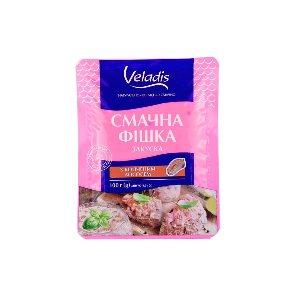 Pasta kanapkowa o smaku wędzonego łosośia "Smaczna Fiszka" 100g