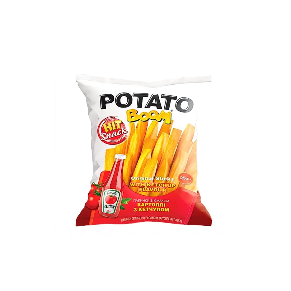 Pałuszki o smaku ziemniaków i ketchupu "Potato boom Złote Ziarno" 25g