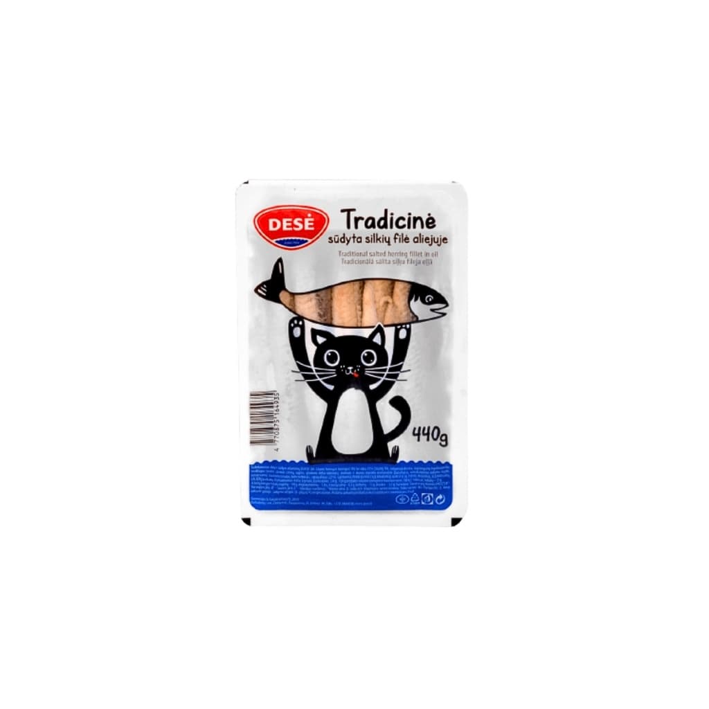 Śledż filet w oleju klasyczne "Dese" 440g