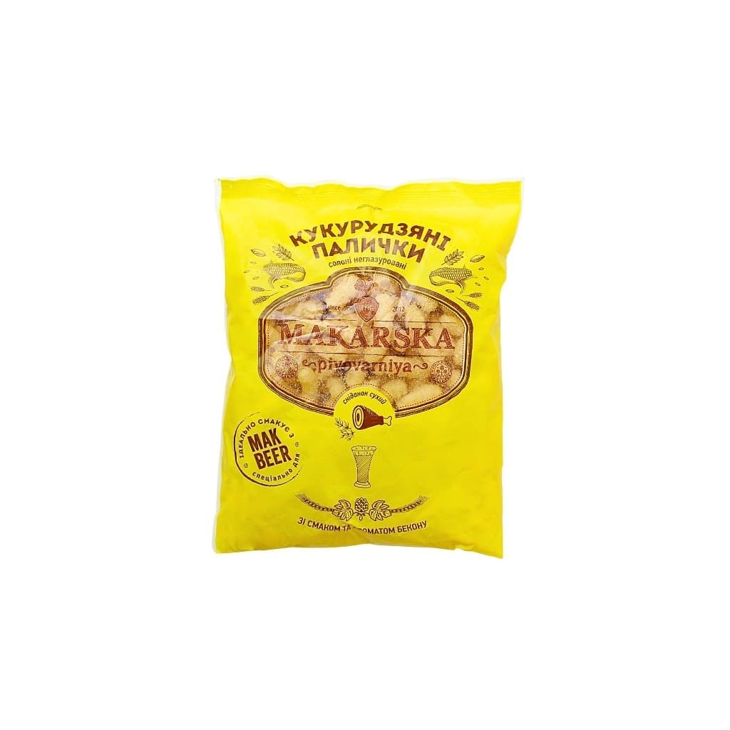 Chrupki kukurydziane solone o smaku boczku "Mak-Dak" 40g