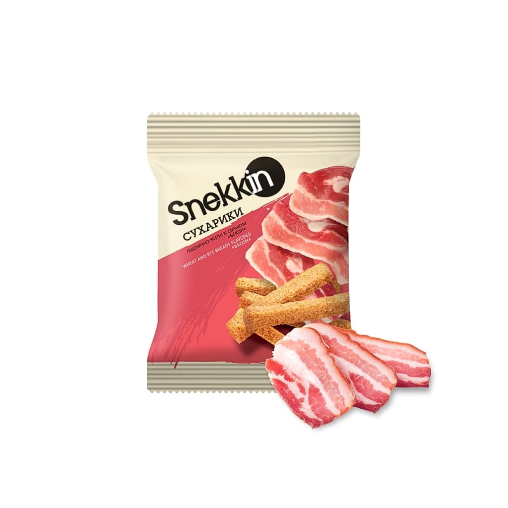 Grzanki o smaku bekonu "Snekkin" 70g