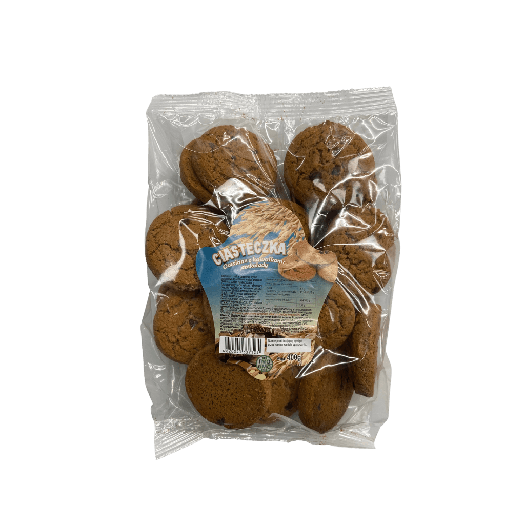 Ciasteczka owsiane z kawałkami czekolady "Hlibodar" 400g