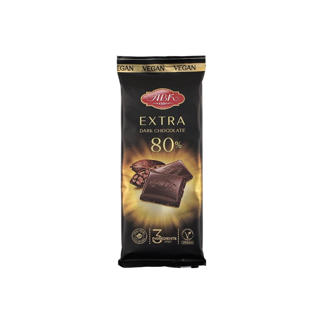 Czekolada extraczarna 80% "AVK" 90g