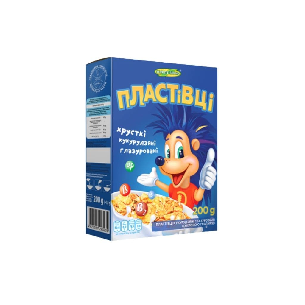 Płatki kukurydziane glazurowane polewą cukrową "Corn Flakes Złote Ziarno" 200g