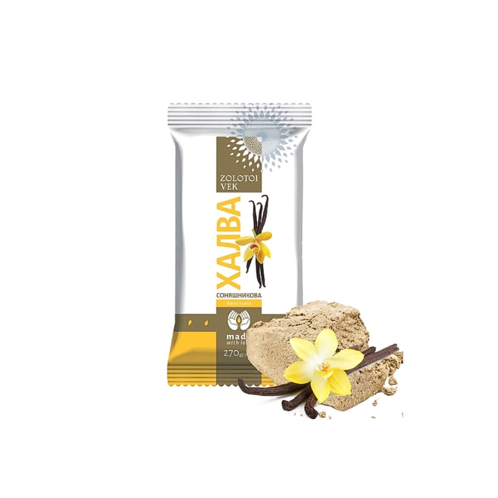 Chałwa słonecznikowa waniliowa "Złoty Wiek" 270g