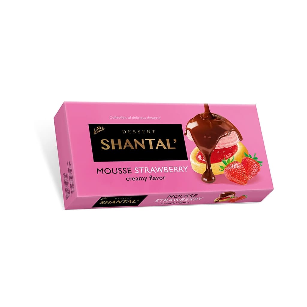 Bombonierka shantal o smaku truskawkowo-śmietankowym "Konti" 174g