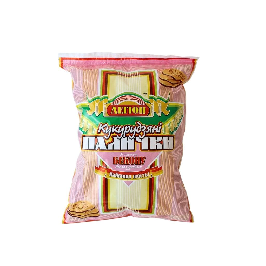 Chrupki kukurydziane nieglazurowane o smaku boczku "Legion" 40g