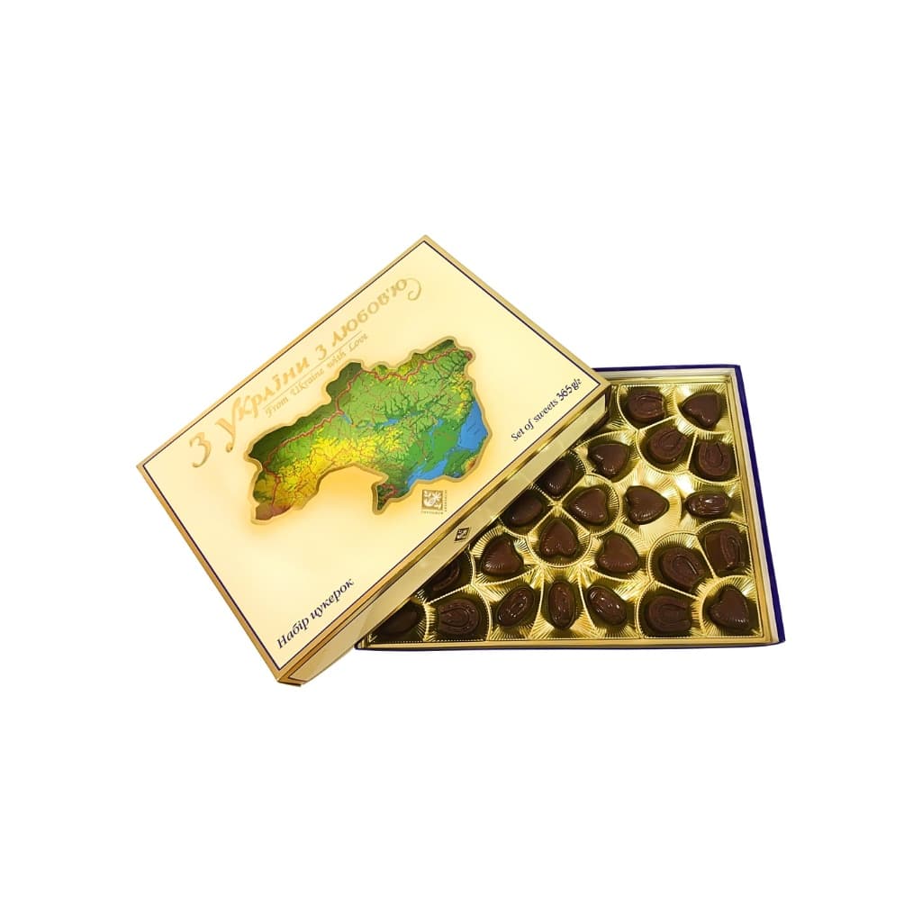 Bombonierka z Ukrainy z miłością "Żytomierzskie łasości" 365g