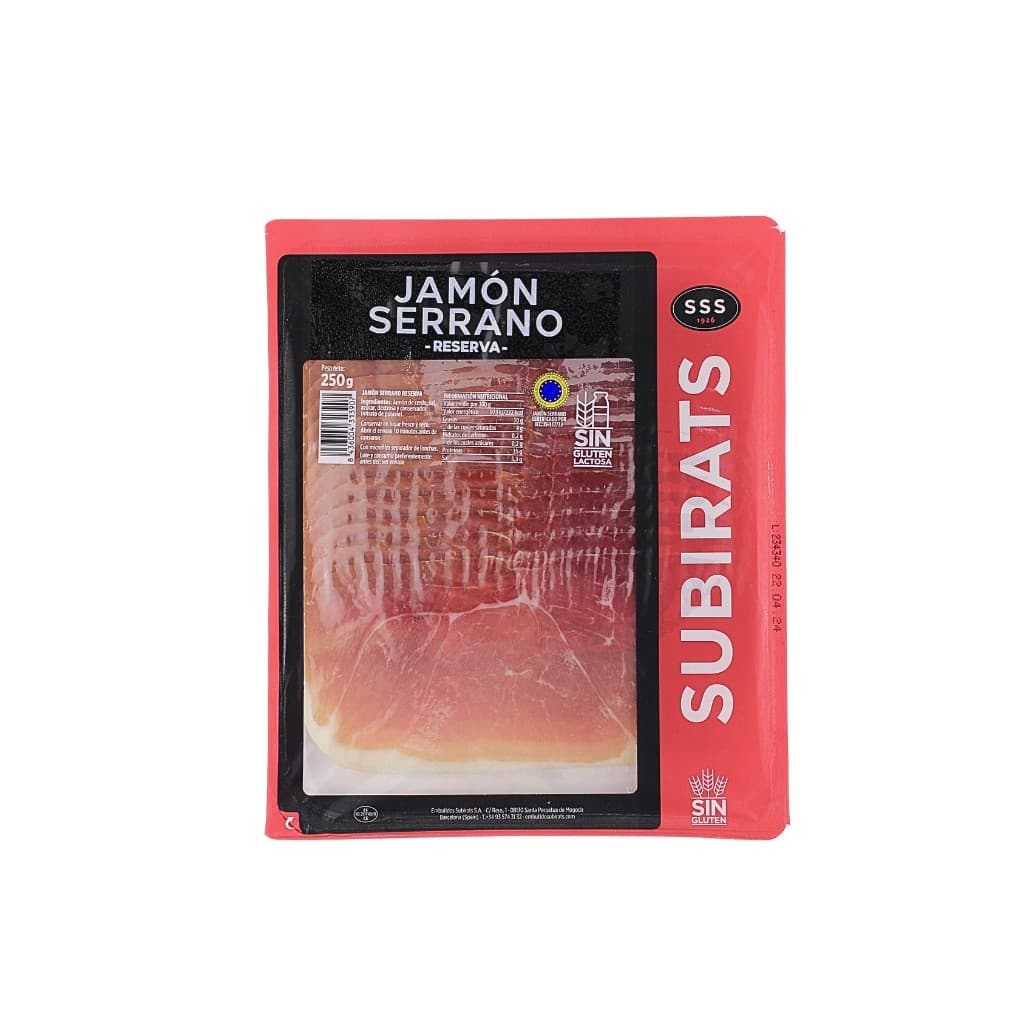Szynka Jamon Serrano "Subirats" 250g